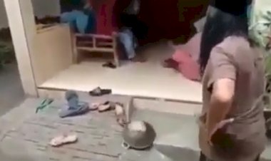 Ketua RT Gondrong Ini Ngamuk Lempar Wajan ke Emak-emak Asyik Ngerumpi: Lo Sakit Pada Ngeluh!