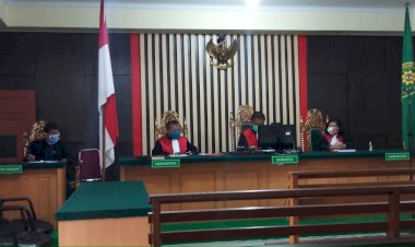 Melalui Sidang Online, Hakim Vonis Kades Papauh Tanjab Barat 2 Tahun 10 Bulan