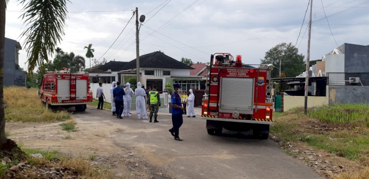 Kediaman Pasien Positif Corona Asal Tebo di Jambi Disemprot Disinfektan, Begini Kondisinya