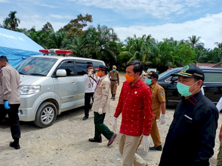 Tinjau Posko Perbatasan Jambi-Riau, Ini yang Dilakukan Ketua DPRD Provinsi Jambi