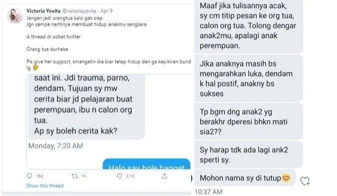 Viral! Thread Kisah Orang Tua Durhaka kepada Anaknya di Media Sosial