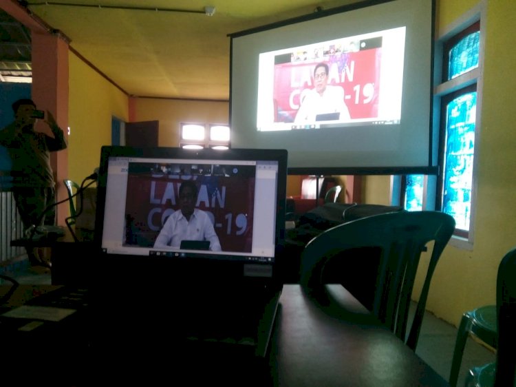 Teleconference dengan Menteri PDTT, Kepala Desa di Kerinci Sampaikan Ini