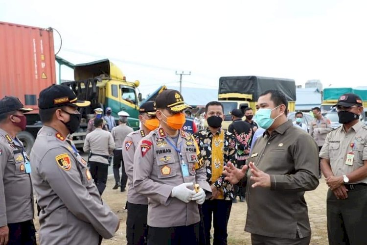 Bupati Bungo Mashuri dan Wabup Dampingi Kapolda Jambi Pantau Posko Siaga Perbatasan Jambi-Sumbar