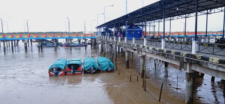 Larangan Mudik, Pelabuhan LASDP Kualatungkal Sepi