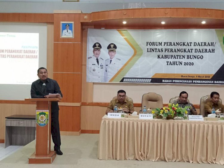 Bupati Bungo Mashuri Resmi Membuka Rapat Forkopimda Tahun 2020