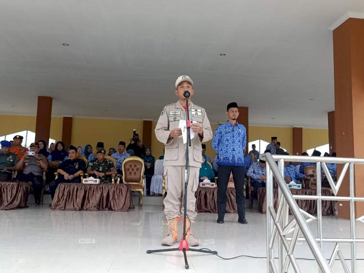 Wakil Bupati Bungo Irup Apel Siaga & Gelar Peralatan Pengendalian Bencana Hidrometeorologi