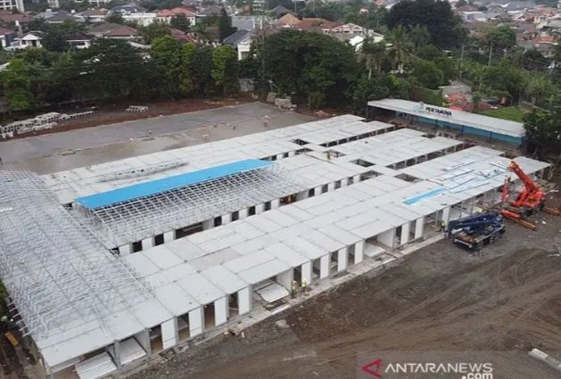 Pertamina Sulap Lapangan Bola Simprug jadi rumah sakit COVID-19