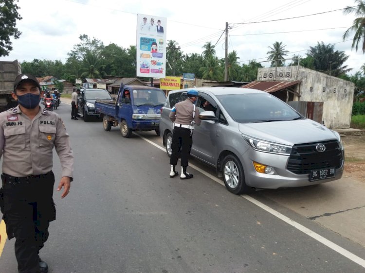 Tegas, Polres Muarojambi Usir Mobil Angkutan Bawa Penumpang