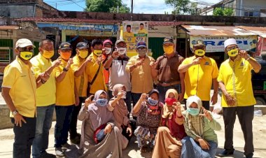 Cegah Penularan Covid-19, Ketua DPRD Sarolangun bersama Fraksi Golkar Pasang Westafel ke 4 Kecamatan
