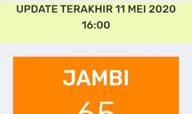 Pasien Positif Corona di Jambi Kembali Bertambah, Total 65 Orang