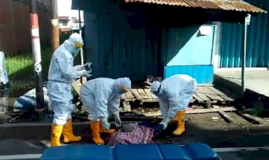 Tersungkur dan Meninggal di Jalan, Pria di Tanjab Barat Ini Dievakuasi Menggunakan APD