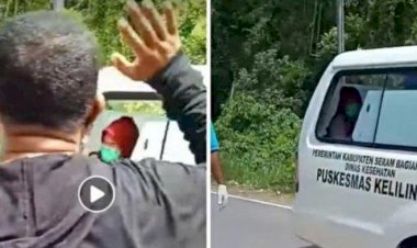 Bikin Haru! Sang Bidan Terpapar Corona Dilepas Warga dengan Lirih: Katong Samua, Gandong-gandong Muslim Samua berdoa, Jangan Takut