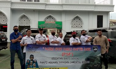 Pajero Sport Family (PSF) Jambi Chapter Berbagi dan Peduli Sesama di Tengah Pandemi COVID-19