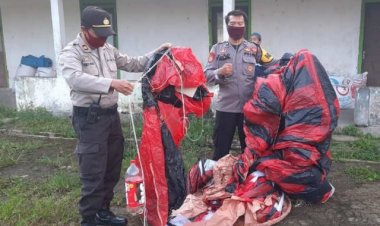 Bahayakan Penerbangan, Petugas Sita 7 Balon Udara Siap Terbang di Wonosobo