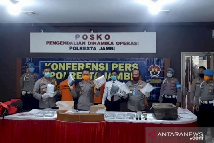 Polresta Ungkap Keterlibatan Napi Lapas Jambi dalam Pengedaran Ganja 25,8 Kg