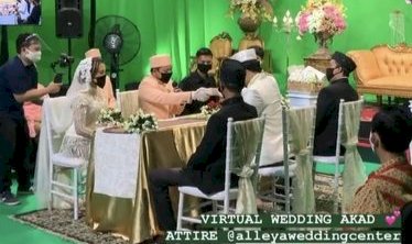 Viral Pernikahan Virtual Pengantin di Yogyakarta