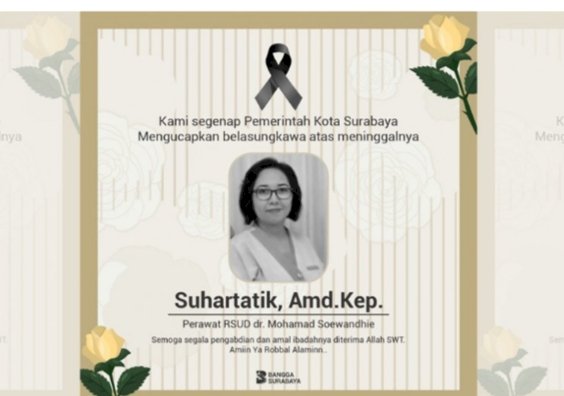 Seorang Perawat RSUD Soewandhie Meninggal diduga terpapar COVID-19
