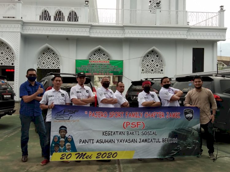 Pajero Sport Family (PSF) Jambi Chapter Berbagi dan Peduli Sesama di Tengah Pandemi COVID-19