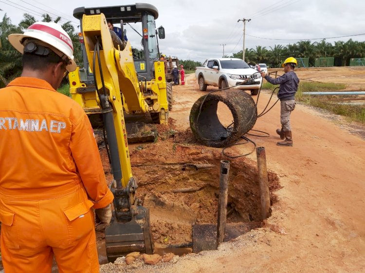 Jalan Sungaigelam Muarojambi Nyaris Putus, Pengendara Diminta Hati-hati