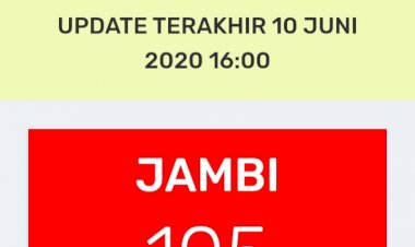 Breaking News!!! Pasien Positif Corona di Jambi Hari Ini Bertambah 2 Orang: Total 105 Orang