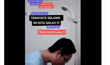 Viral Video TikTok Jangan Berkumur Setelah Sikat Gigi, Begini Penjelasannya