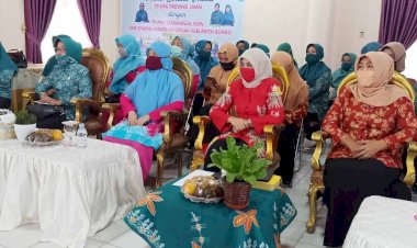 Hadapi New Normal, Ketua TP PKK Bungo Halal Bihalal Bersama Ketua TP PKK Provinsi Jambi Melalui Vidcon