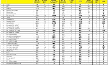 Update Corona Jambi 27 Juni: Pasien Positif dan Pasien Sembuh Bertambah 3 Orang