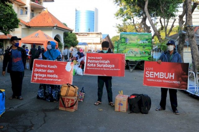 Empat Hari Terakhir 466 Pasien COVID-19 di Surabaya dinyatakan Sembuh