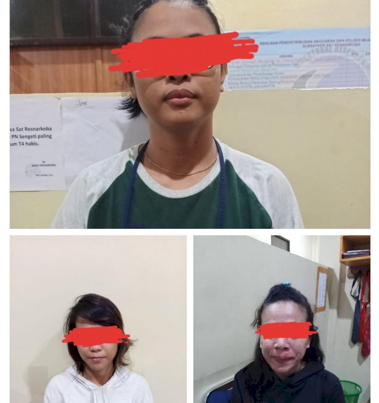 Bonceng 3 Sambil Bawa Sabu, 2 Gadis dan 1 Janda di Muarojambi Ini Ditangkap Polisi