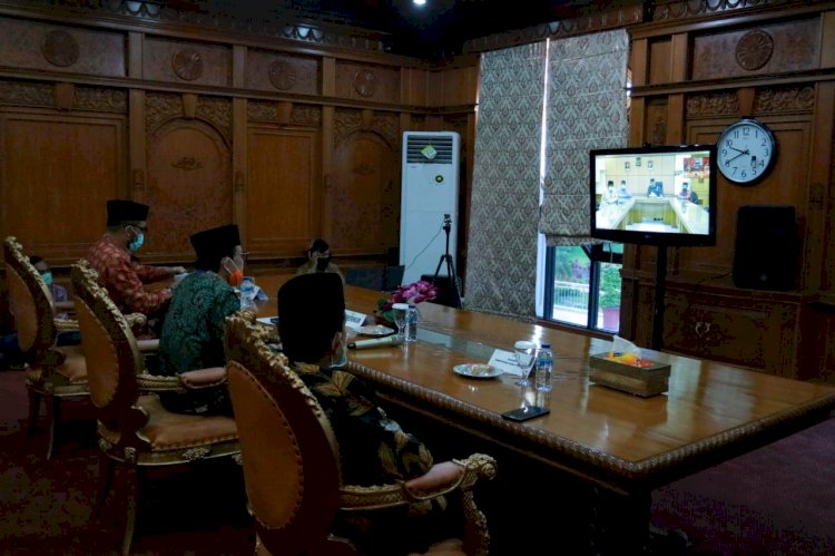Upaya Mempererat Silaturahmi untuk Meningkatkan Pembangunan, Gubernur Jambi halalbihalal Virtual dengan Bupati/Walikota