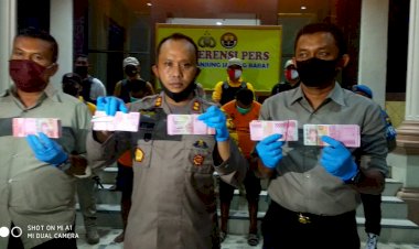 Di Tanjab Barat, Polisi Amankan Uang Palsu Ratusan Juta, 4 Pelaku Berhasil Ditangkap