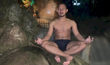 Aksi Bertapa Pemain Persib Bikin Gagal Fokus, Netizen: Menyatu Teh Lelebok Lain