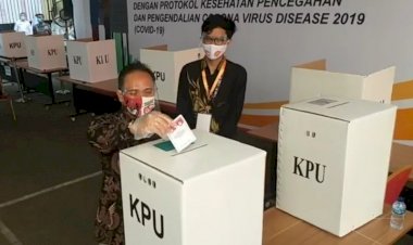 KPU Gelar Simulasi Pencoblosan Pilkada dengan Protokol COVID-19