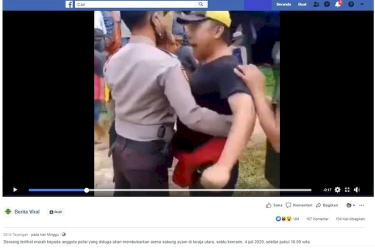 Viral! Pria Ini Ancam Polisi yang Hendak Bubarkan Judi Sabung Ayam, Siapa Dia?
