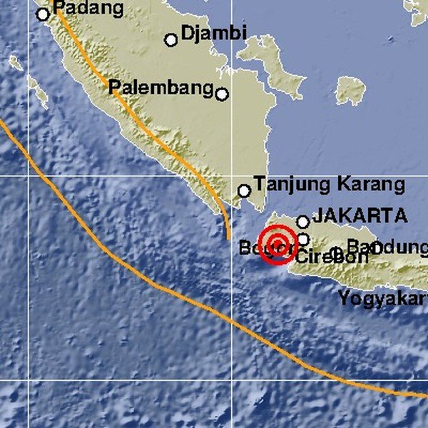 Gempa 5,4 Magnitudo Terjadi di Rangkasbitung Banten, Terasa Hingga Jakarta