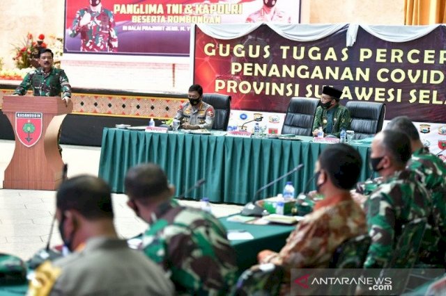 Kapolri Tegaskan Perlu Kedisiplinan Masif Masyarakat Sulsel: Mau Tidak Mau Kita Harus Berdampingan dengan COVID-19