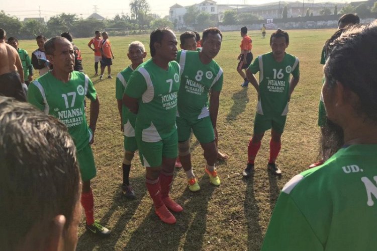 Sejumlah Mantan Pemain Persebaya hadiri Liga Sepakbola Antarwarga