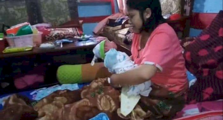 Bikin Geger, Wanita Ini Mendadak Hamil dan Melahirkan Bayi Laki-laki Waktu Singkat