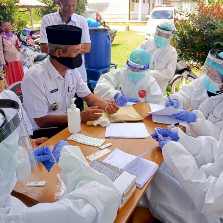 Ratusan Warga di 4 Desa Muarojambi Ini Jalani Rapid Test, Ini Hasilnya