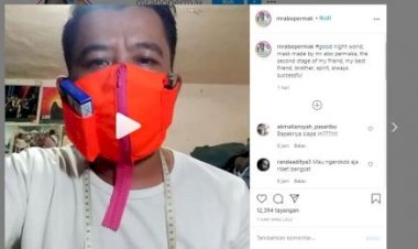 Viral Masker Khusus Perokok Bikinan Mister Abo, Kini Kebanjiran Pesanan