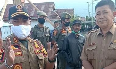 Satpol PP Siap Eksekusi Bangunan yang Serobot Bahu Jalan di Siulak Kerinci