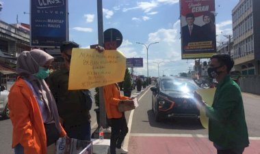 Lagi, Puluhan Mahasiswa di Jambi Galang Dana untuk Korban kebakaran di Tanjab Timur