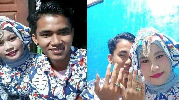 Ada-ada Saja! Pengantin Pakai Gaun Tema Doraemon, Bikin Ngakak Netizen