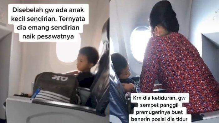 Viral Bocah Ini Nekat Naik Pesawat Sendirian, Ternyata...