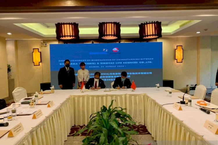 Bio Farma Terima Konsentrat 50 juta Dosis Vaksin COVID-19 dari Sinovac