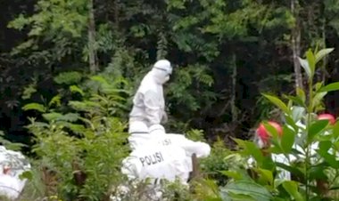 Begini Suasana Pemakaman Protokol Covid-19 dilakukan oleh Polisi, Kapolres Bungo: 12 Personil Dilibatkan