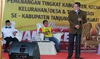 Pelantikan Tim CE- Ratu di Tanjab Barat, Usman Ermulan: Kalau Kalah di Sini Malu Saya