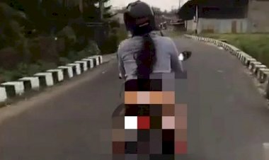 Viral! Mbak Ida Pamer Celana Dalam Sambil Naik Motor di Jalanan Kota Magelang