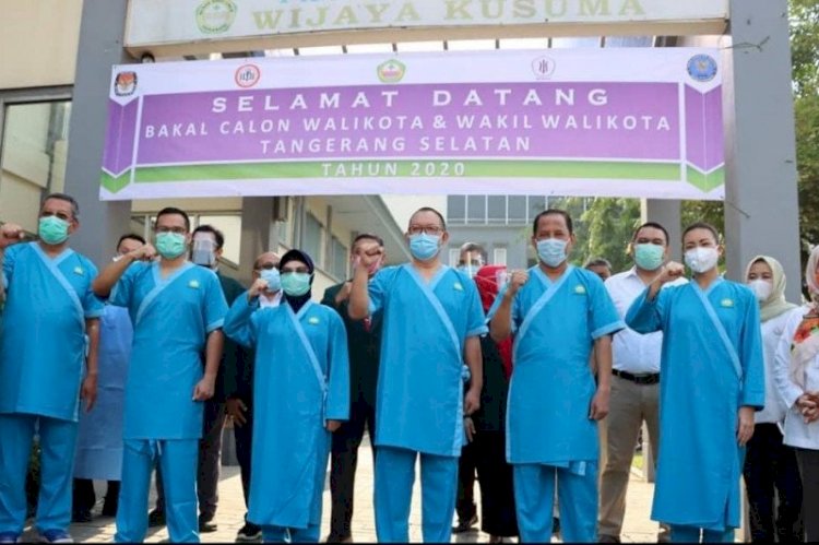 Tiga Paslon Pilkada Tangsel Lakukan Pemeriksaan Kesehatan