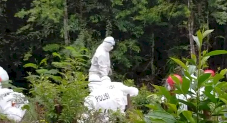 Begini Suasana Pemakaman Protokol Covid-19 dilakukan oleh Polisi, Kapolres Bungo: 12 Personil Dilibatkan